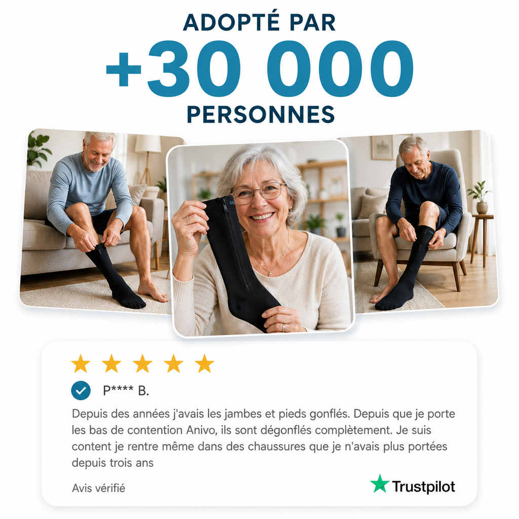 Bas de contention zippés Anivo
